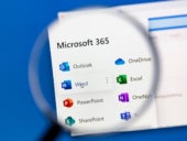 Microsoft 365 running on Windows with a magnifying glass looking closer.